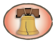 illustration of an old-time bell