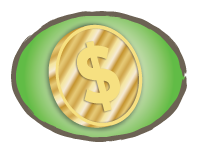 illustration of a gold coin.